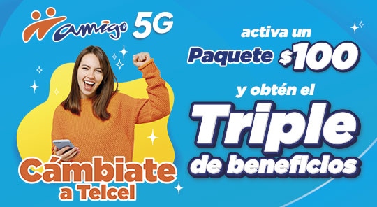 por treinta dias recibes cuatro gigas y mas recargando cien pesos cambiaste ahora a telcel