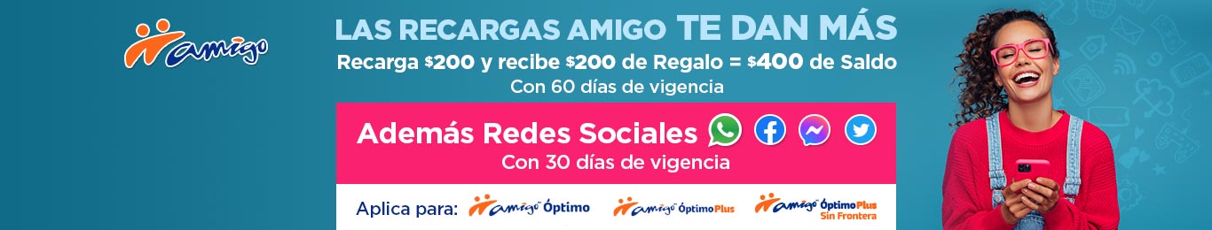 amigo viene con regalos y tus recargas no son la excepcion no te quedes sin la tuya