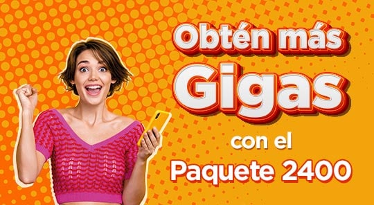 al comprar tu paquete amigo sin limite dos mil cuatrocientos obtienes mas gigas compra ya