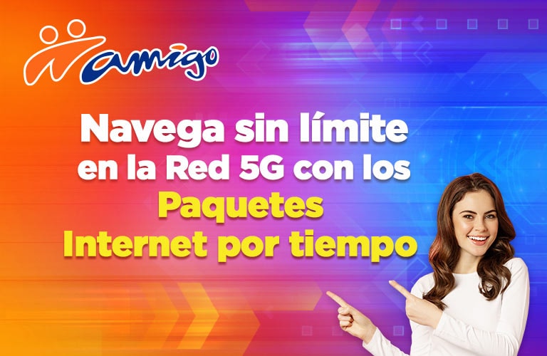 navega lo que le sigue de rapido en la red cinco ge con tus paquetes internet por tiempo