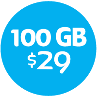 un solo pago al mes de 29 pesos te da cien gigabytes