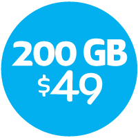 un solo pago al mes de 49 pesos te da doscientos gigabytes