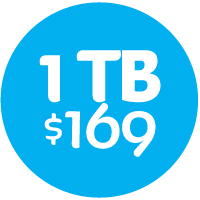 un solo pago al mes de 169 pesos te da un terabyte