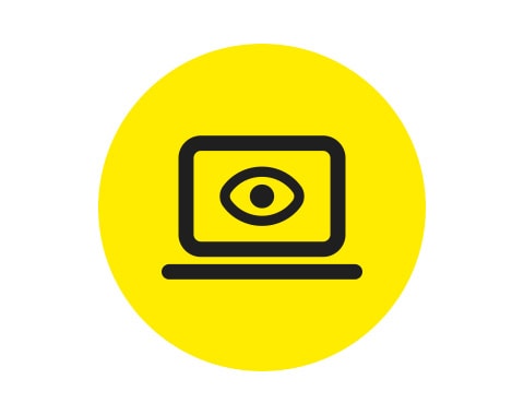 icono de monitoreo en la dark web