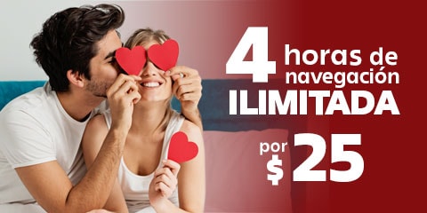 disfruta de cuatro horas de navegacion ilimitada por veinticinco pesos solo con telcel