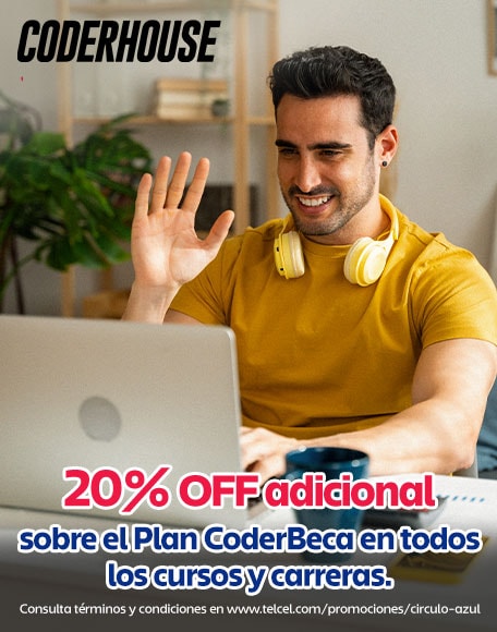 circuloazul telcel y coderhouse te invitan a unirte a la comunidad de aprendizaje en línea